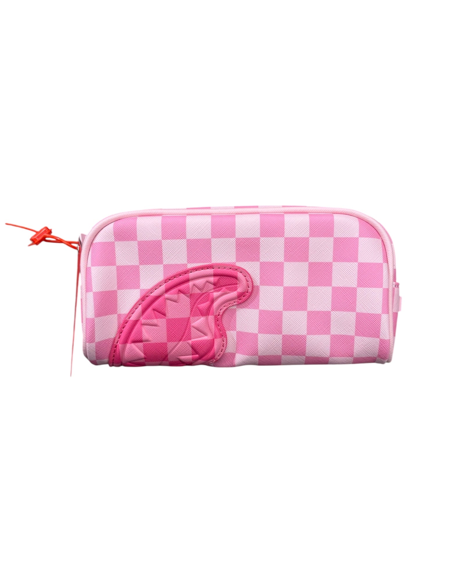 Vista frontale dell’astuccio Sprayground rosa.