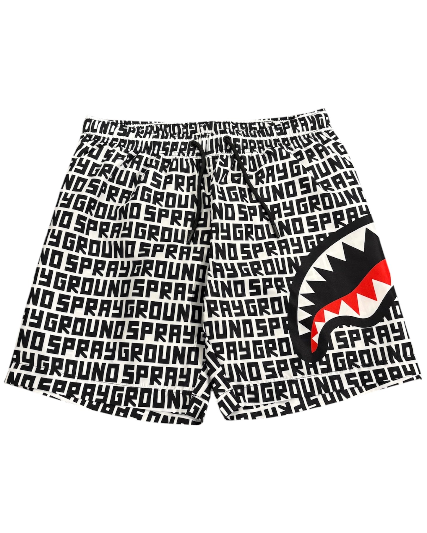 Vista frontale del costume da bagno con stampa all-over.