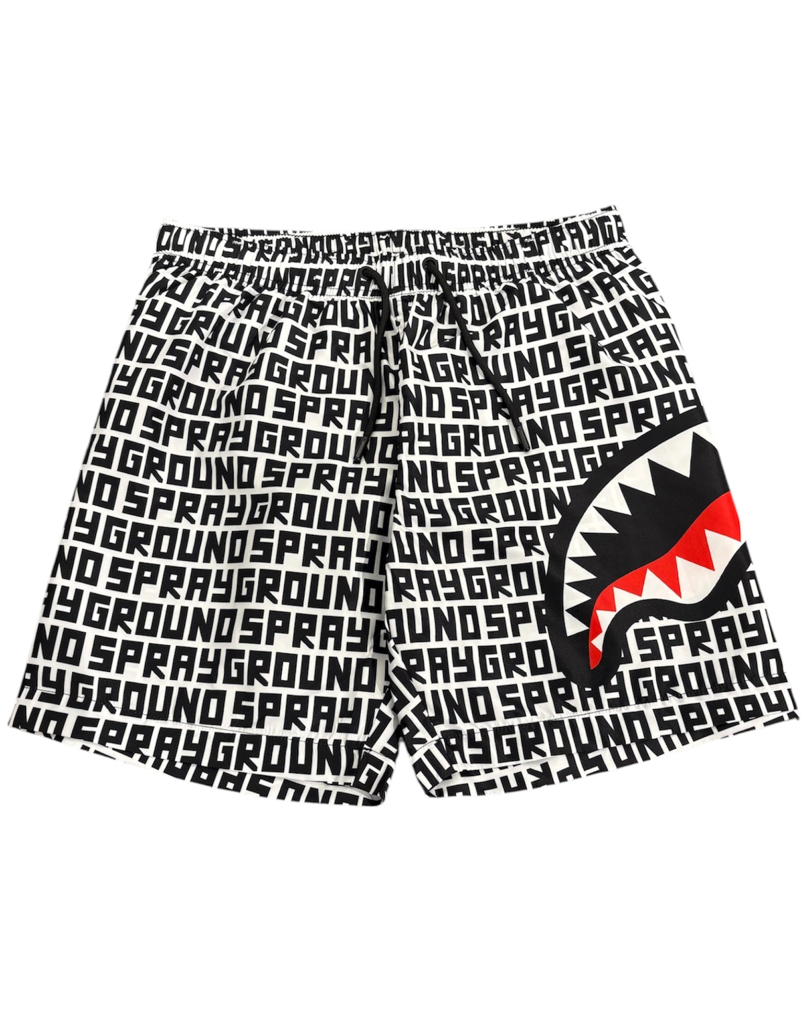 Vista frontale del costume da bagno con stampa all-over.