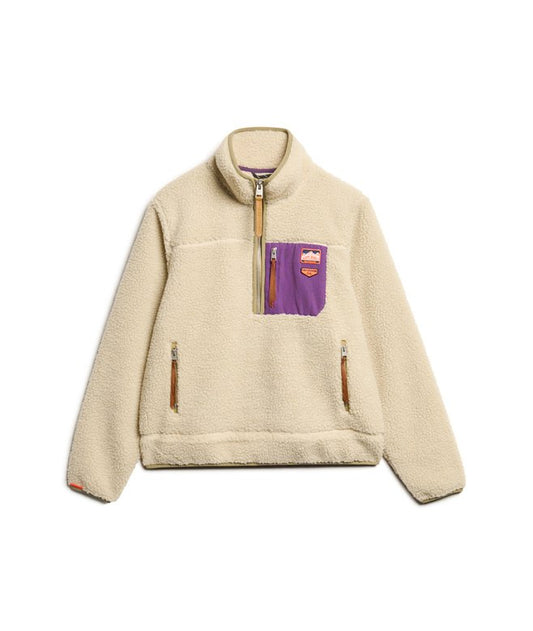 Maglione in pile Vintage Retro a mezza zip - Superdry