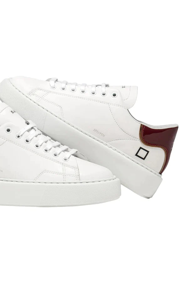 Sneakers Sfera White Bordeaux - D.A.T.E.